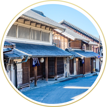 有松の古い町並み