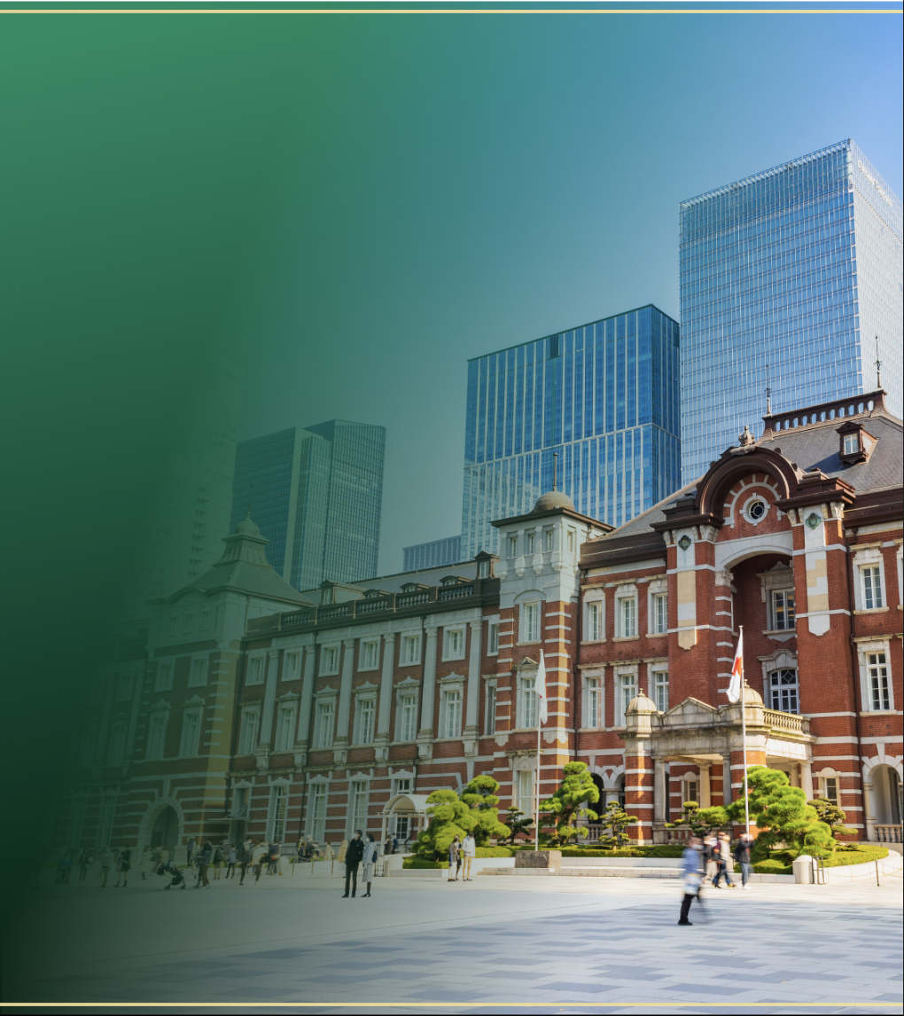 東京駅周辺の街並み