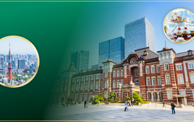 東京駅周辺の街並み